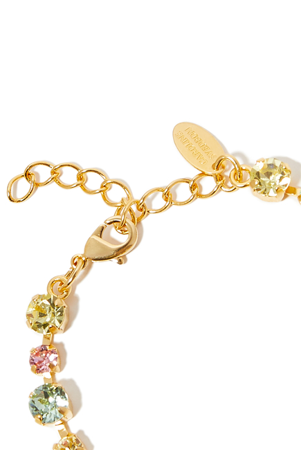 Summer Combo Calanthe Bracelet, 18K Gold-Plated Brass & Crystals